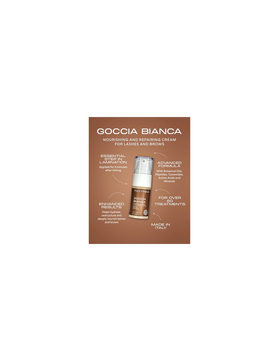 MAXYMOVA GOCCIA BIANCA | Serum Nutritivo Post Laminación 15 ml