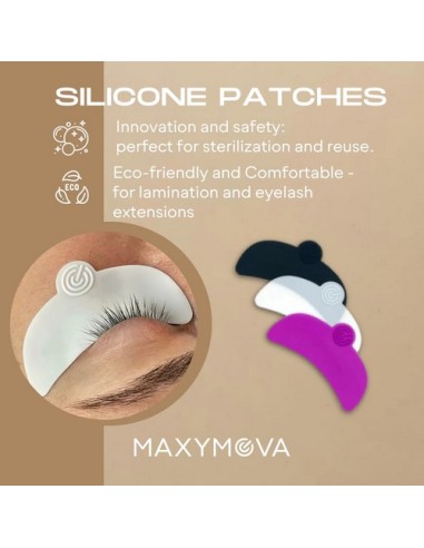Parches Reutilizables de Silicona MAXYMOVA | Ojos  Color Púrpura