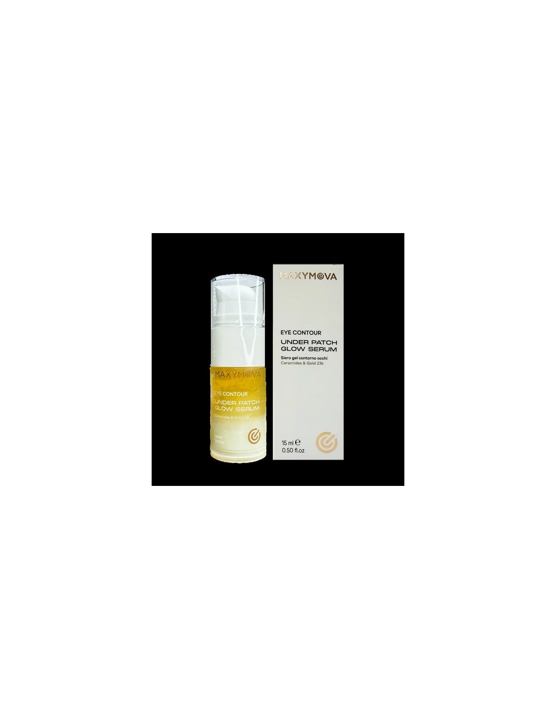MAXYMOVA Under Patch Glow Serum  Contorno de Ojos con Oro 23K y Ácido Hialurónico