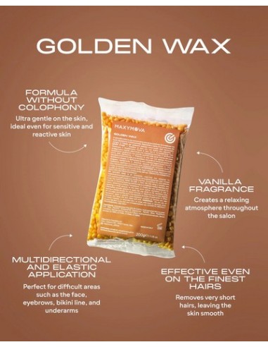 Golden Wax 1 kg MAXYMOVA  Cera elástica sin colofonia

