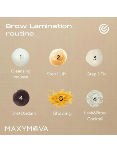 Step 1 LIFT MAXYMOVA  Crema Permanente Laminación Cejas y Pestañas 15ml