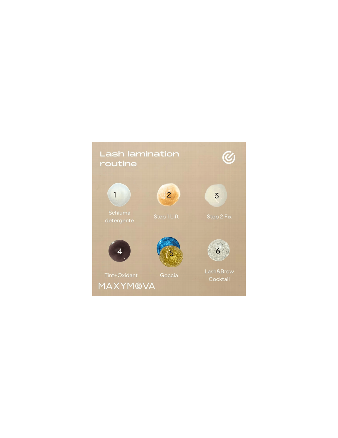 Step 1 LIFT MAXYMOVA  Crema Permanente Laminación Cejas y Pestañas 15ml