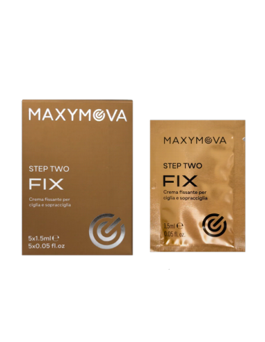 MAXYMOVA Step 2  FIX | Fijador Laminación Cejas y Pestañas | 5 Monodosis